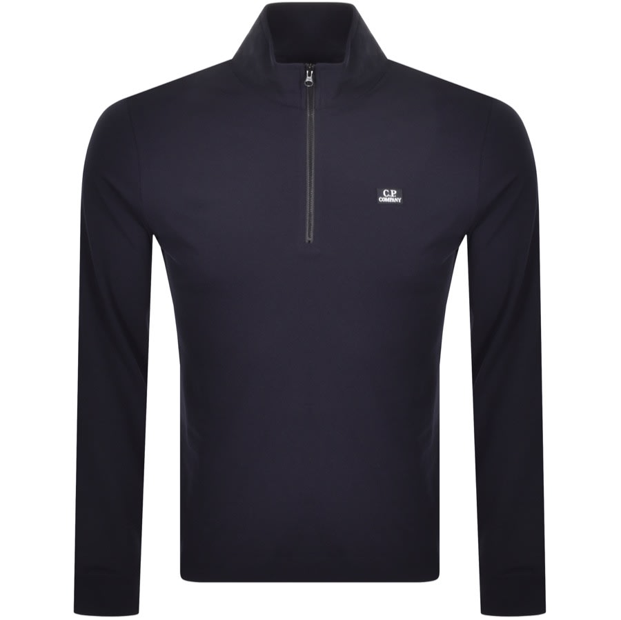 Alternative Image for ProductCP Company Logo Long Sleeved Polo Navy1